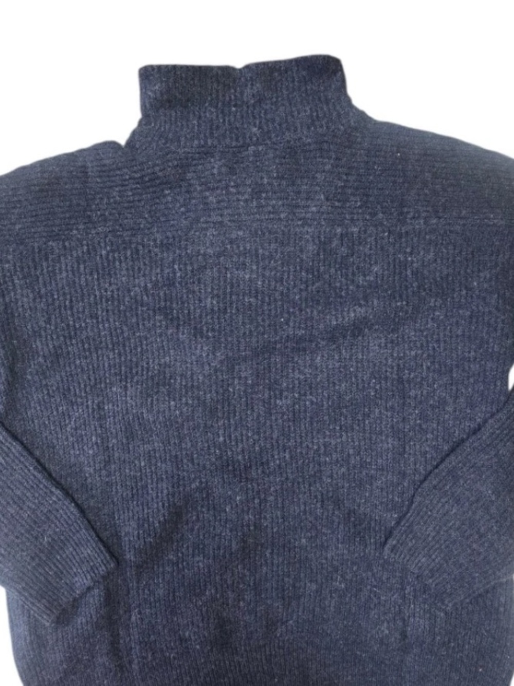 NWT Modern Ambition Cozy Ribbed Women's Half-Zip Navy Knit Sweater SIZE XL - Picture 5 of 12